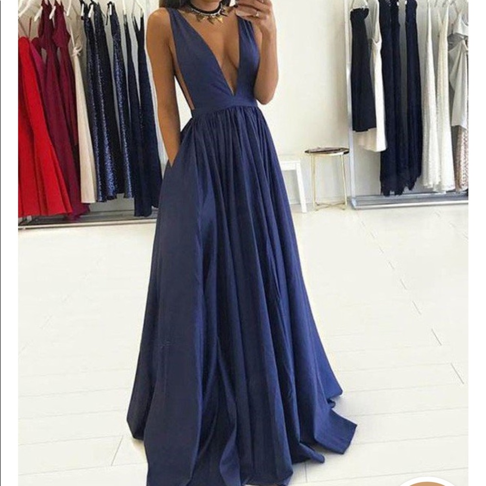 Formal navy dress